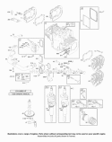 Cam Crankcase Cover Crankshaft Cylinder Head Pistons Valves Diagram and Parts List for 42A777-1886-A1  Briggs and Stratton Engine